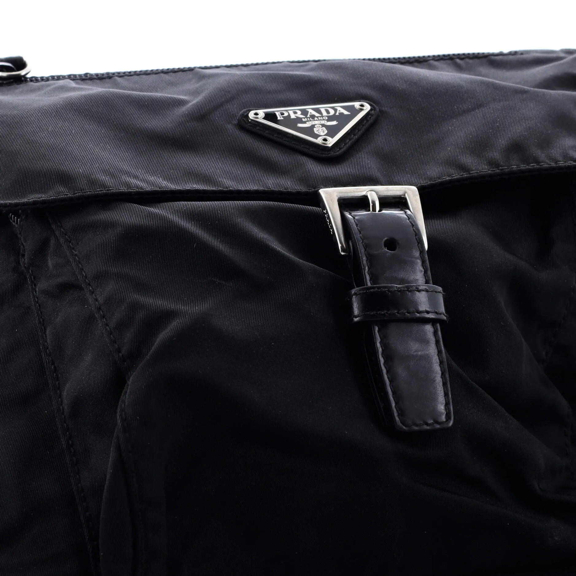 Buckle Messenger Bag Tessuto Small