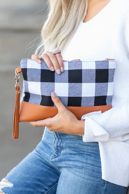 Buffalo Plaid Classic Wristlet Clutch