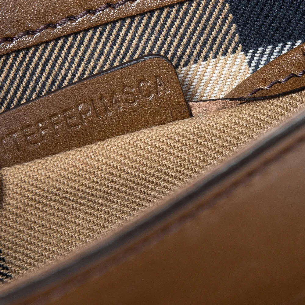 Burberry Brown Leather Abbott Shoulder Bag