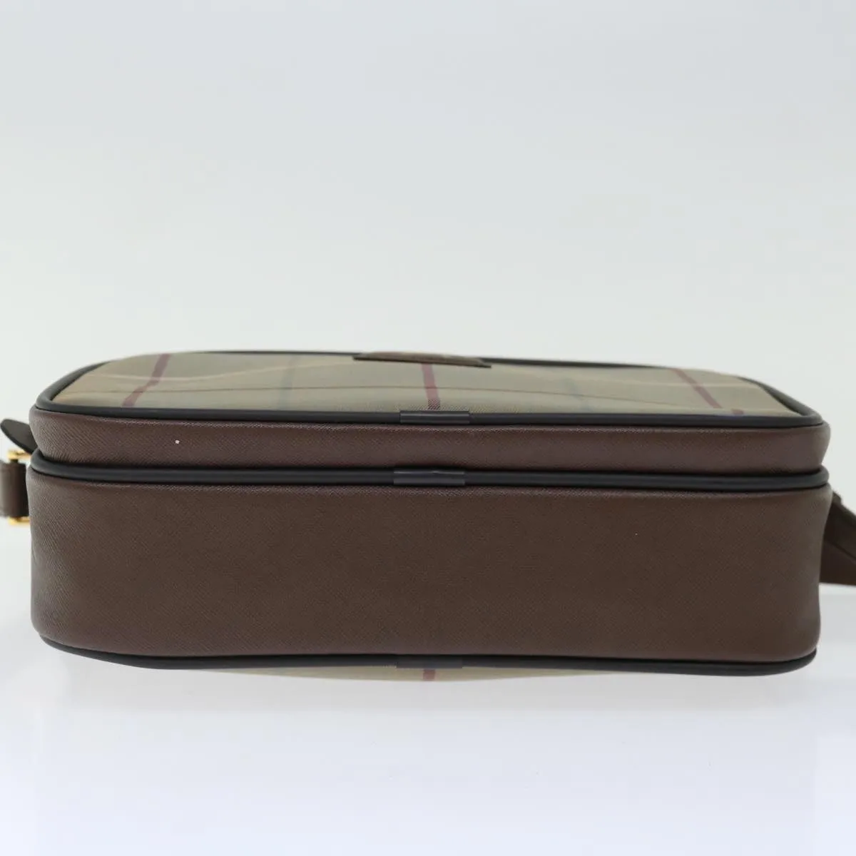BURBERRYSs Nova Check Shoulder Bag Canvas Beige Auth ac2880