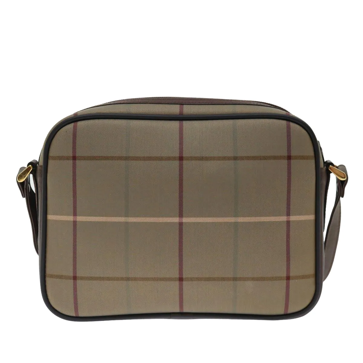BURBERRYSs Nova Check Shoulder Bag Canvas Beige Auth ac2880