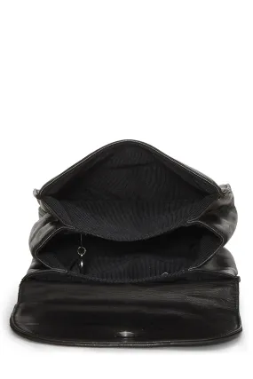 Chanel,  Black Lambskin 'CC' Backpack, Black