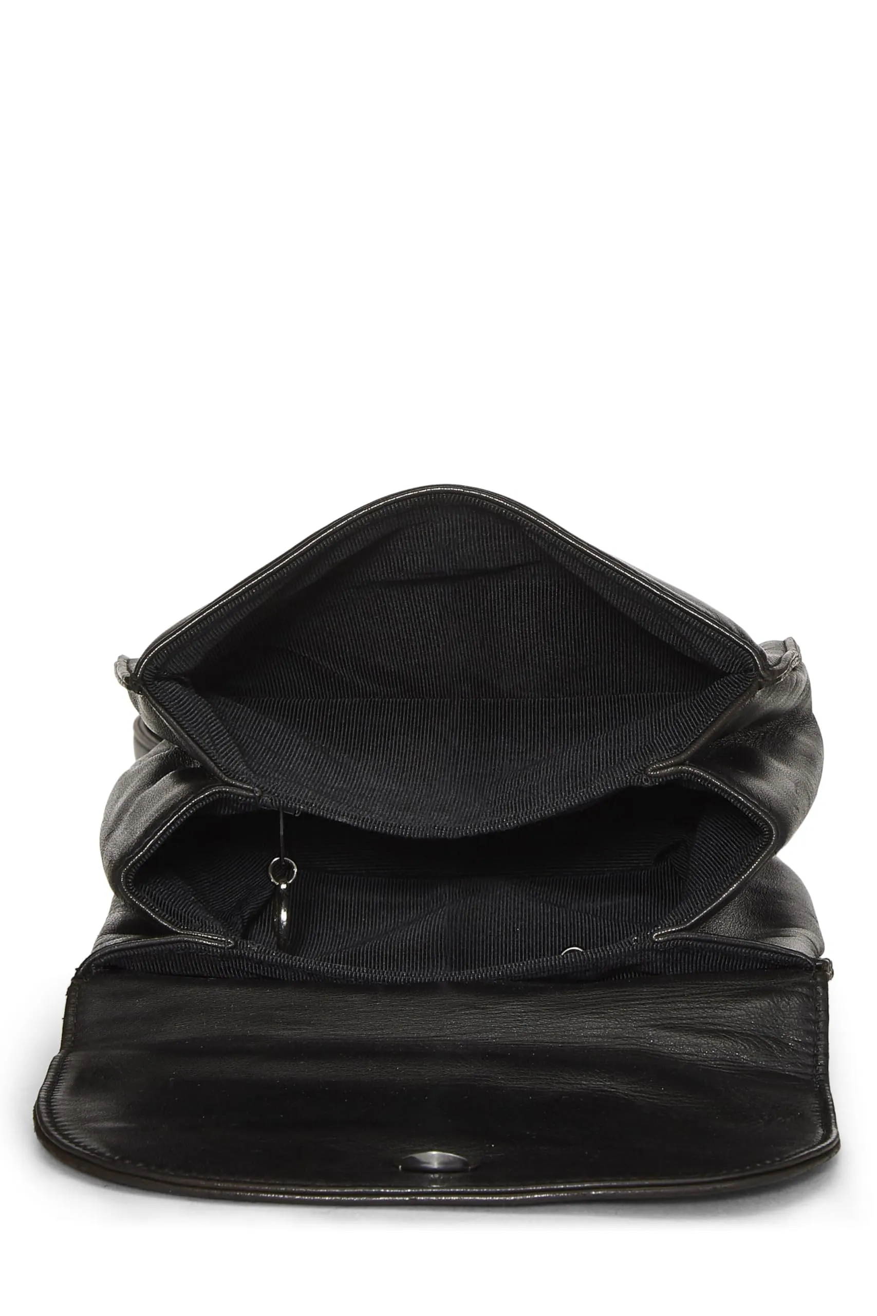 Chanel,  Black Lambskin 'CC' Backpack, Black