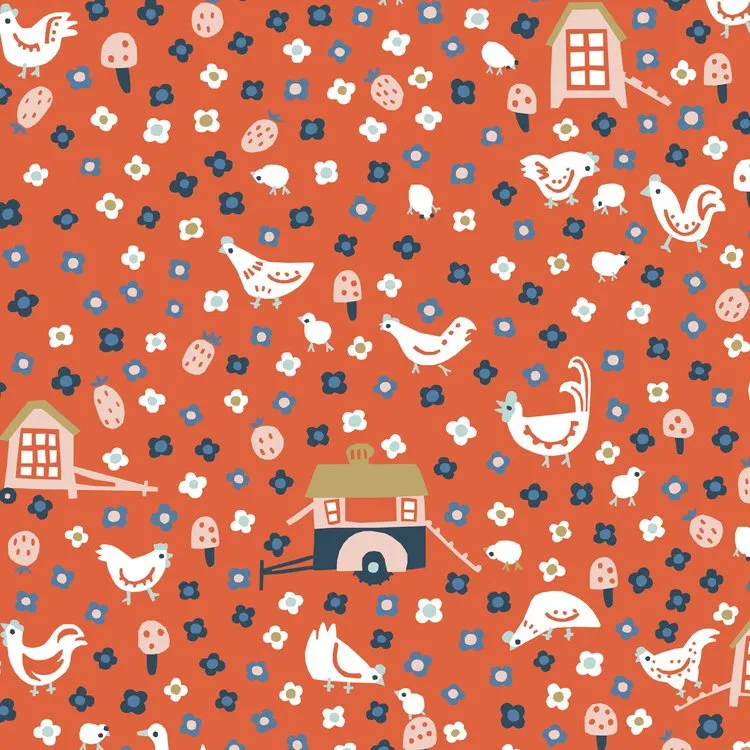 Chicken Coop Morning - $14.40/ Yard ORGANIC