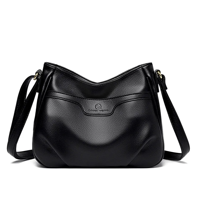 Mqtime Luxury Designer Soft Leather Shoulder Crossbody Bags for Women Small Handbags and Purses High Quality Female Messenger Bag