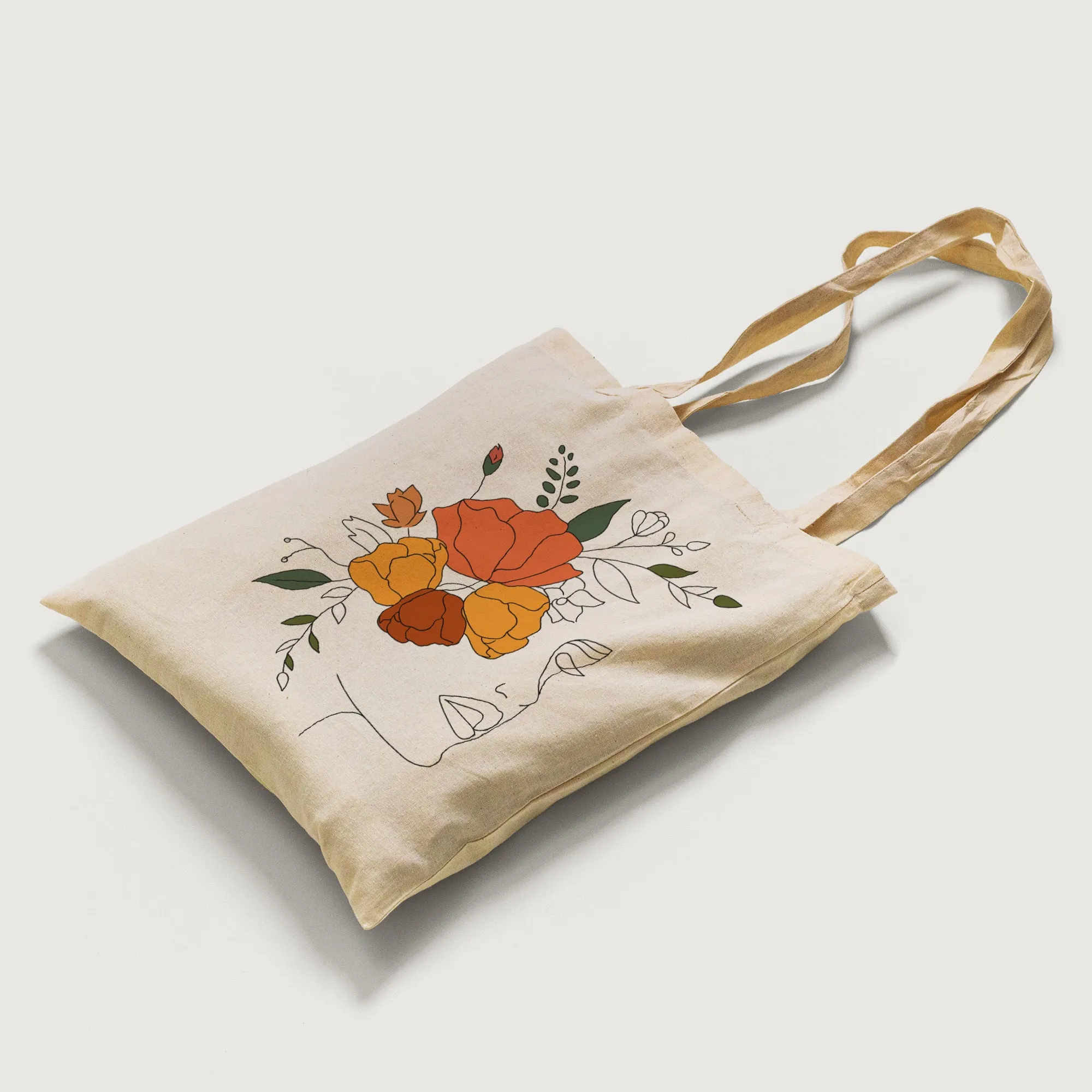 Rose woman Tote Bag