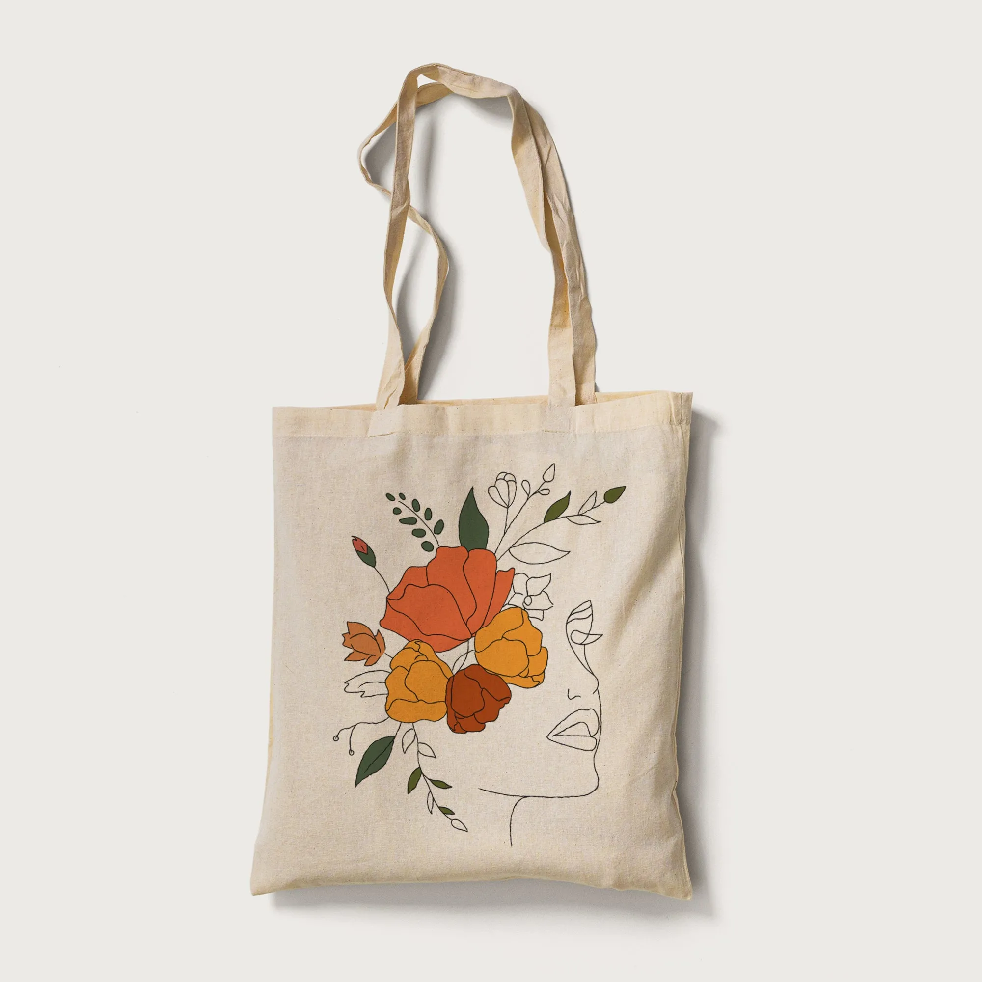 Rose woman Tote Bag