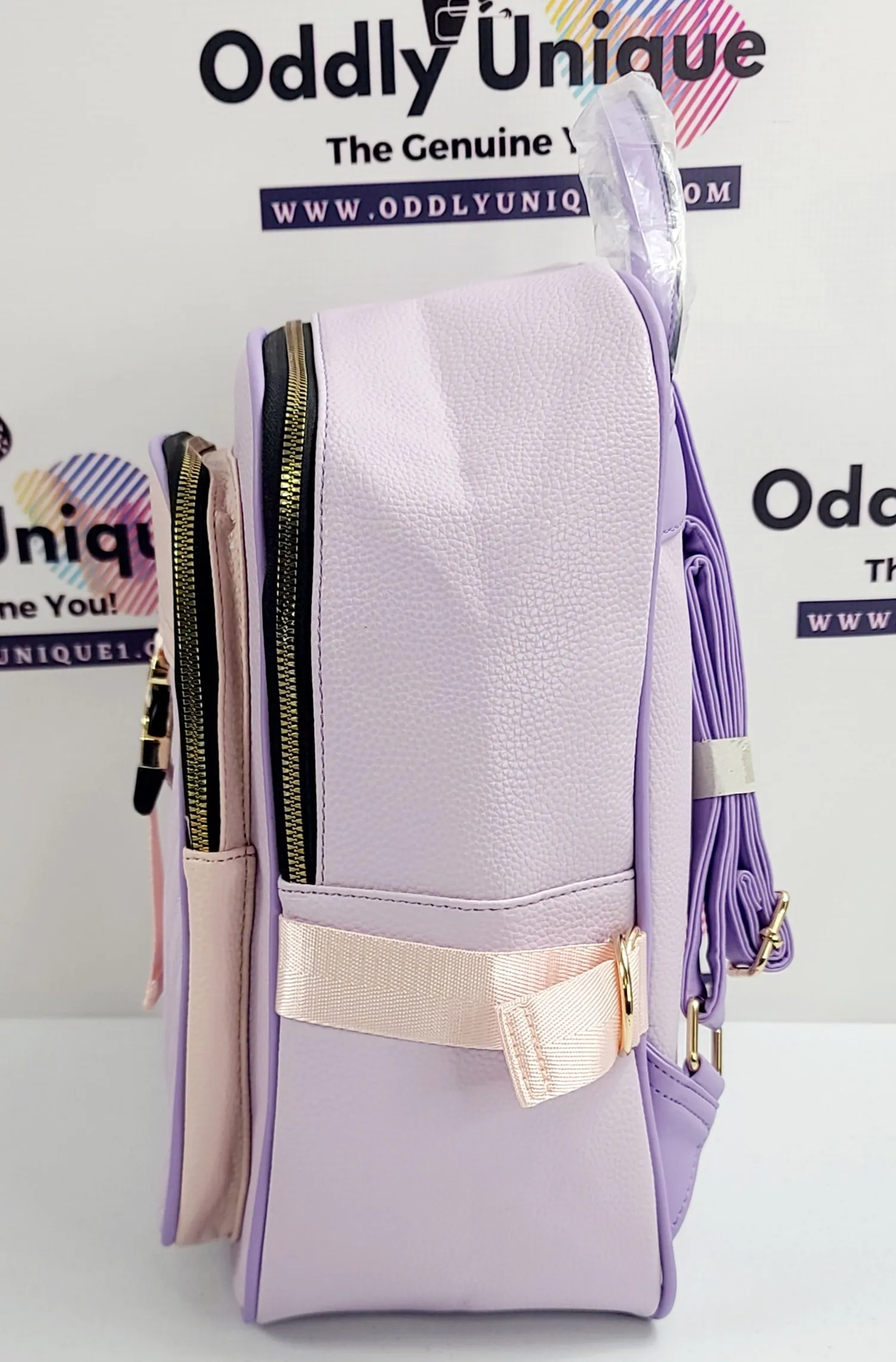 Snap Clip Accent Two Tone Backpacks