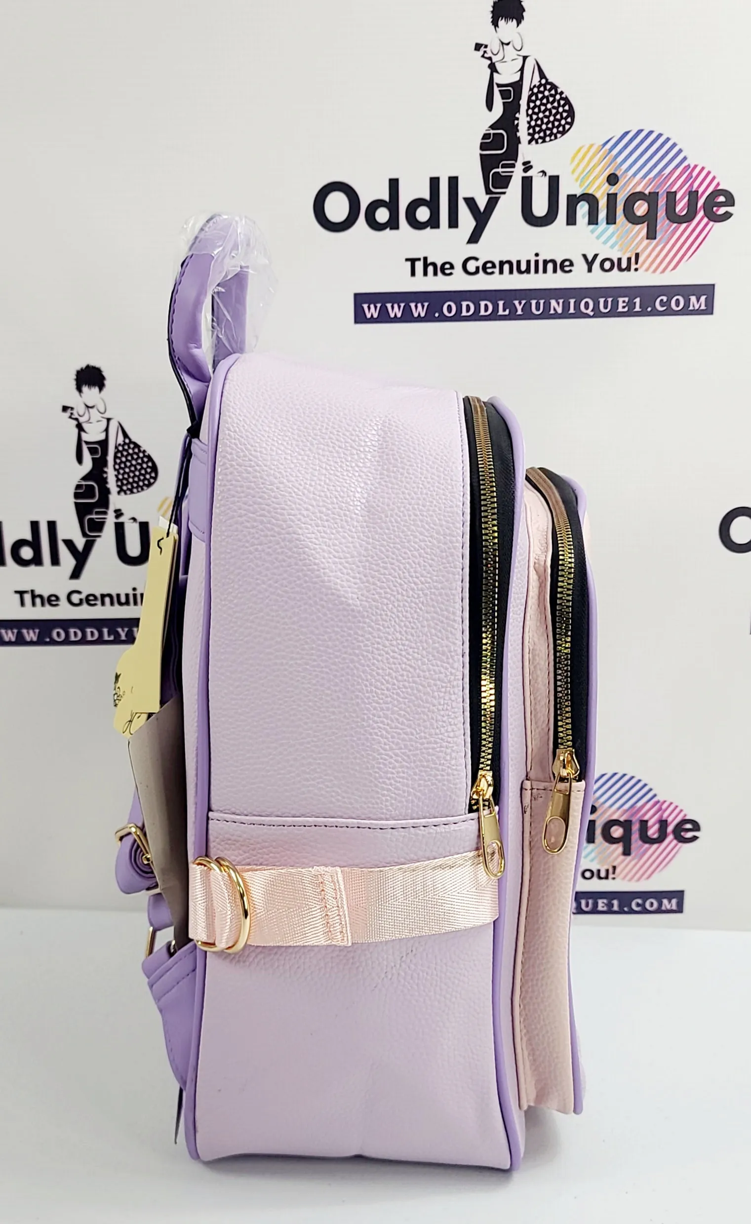 Snap Clip Accent Two Tone Backpacks