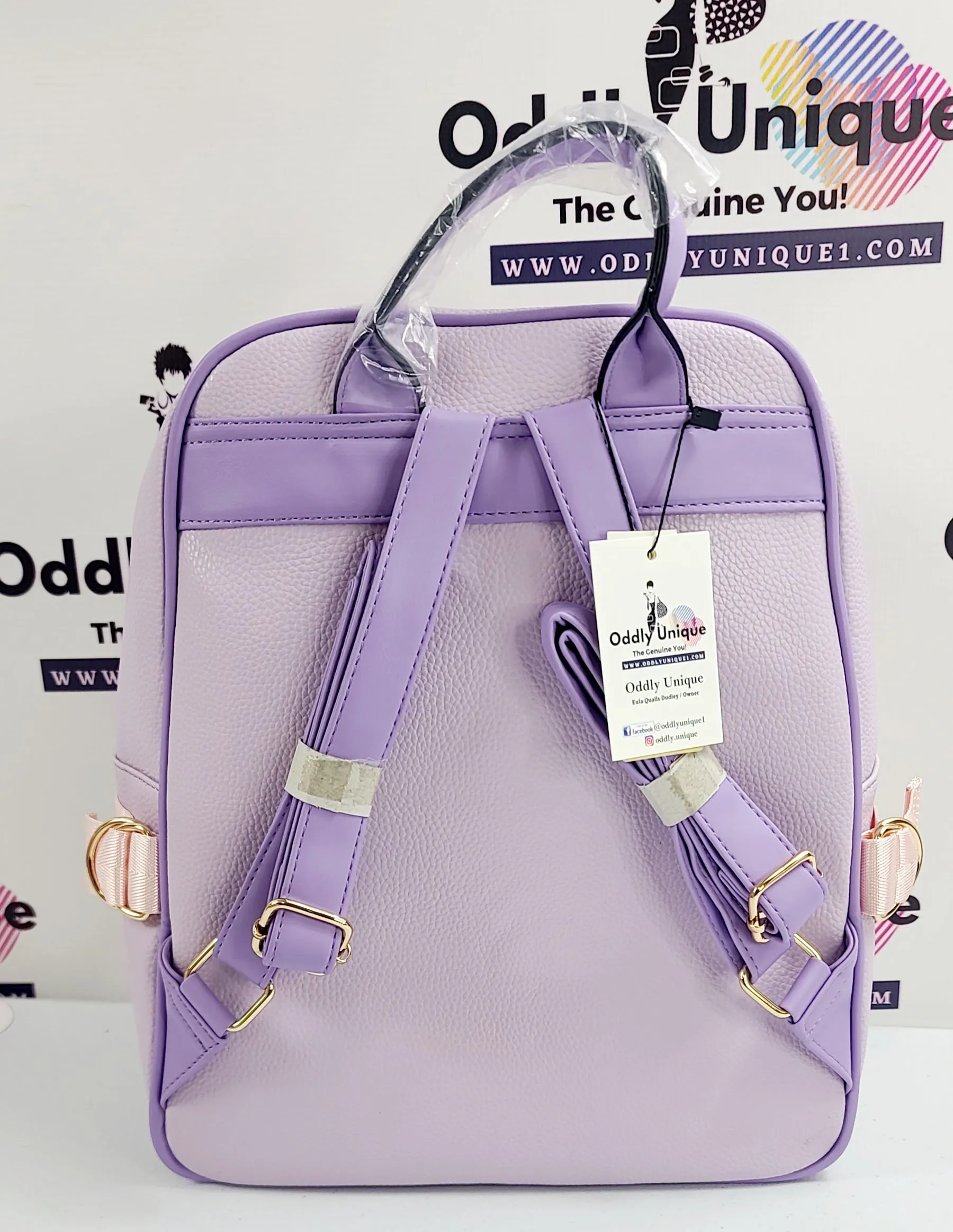Snap Clip Accent Two Tone Backpacks