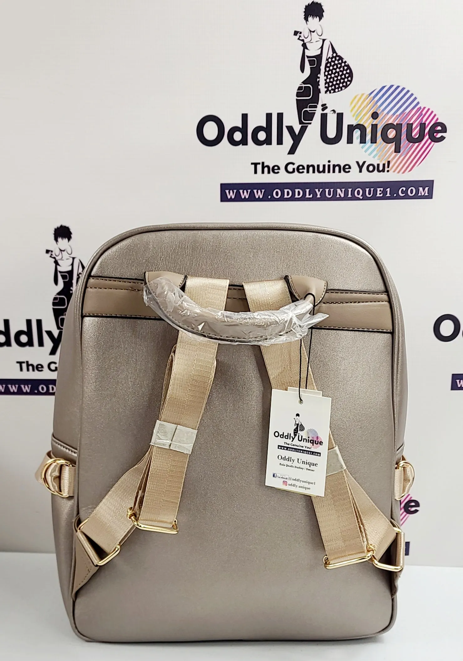 Snap Clip Two Tone Backpacks