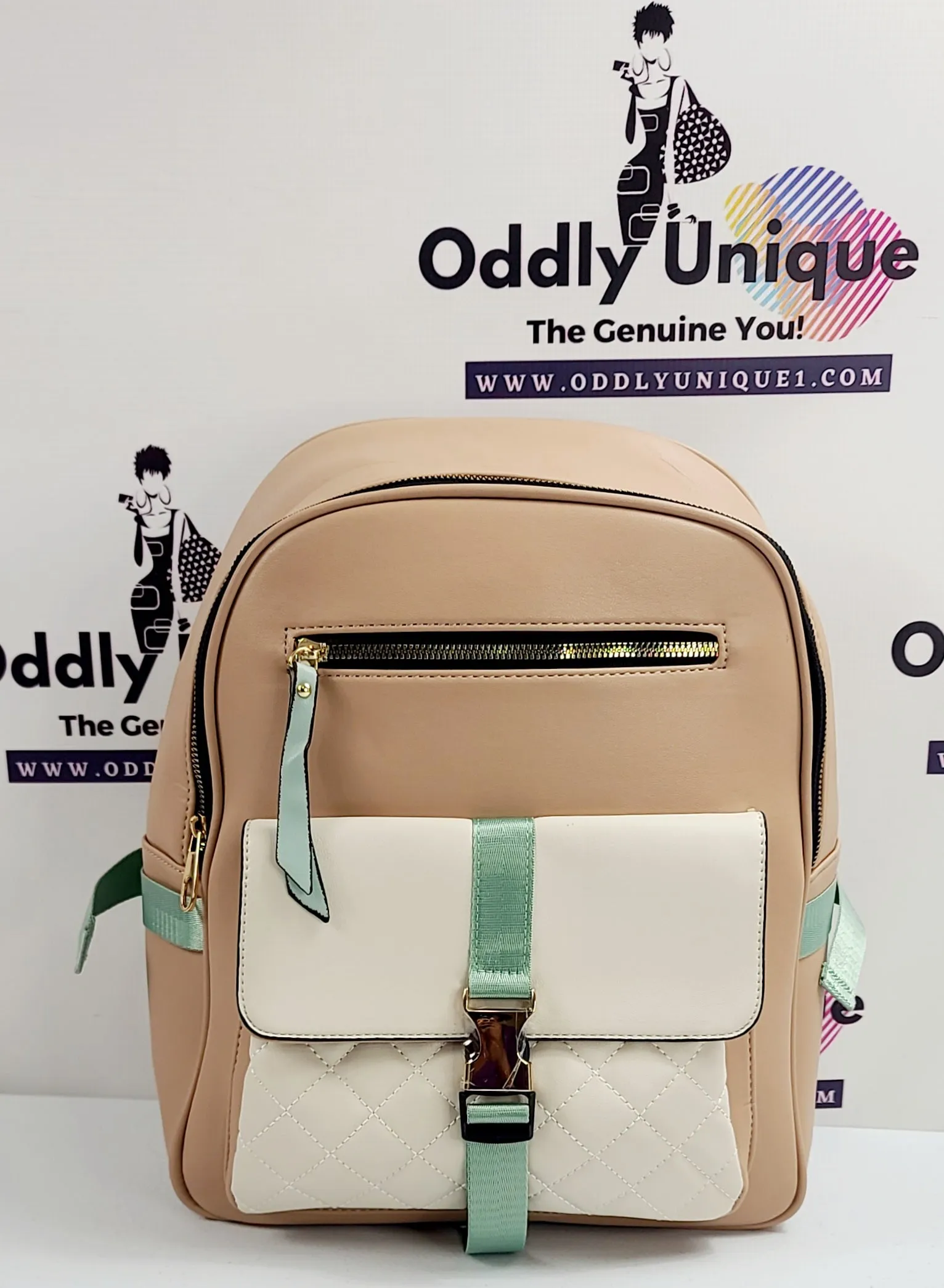 Snap Clip Two Tone Backpacks