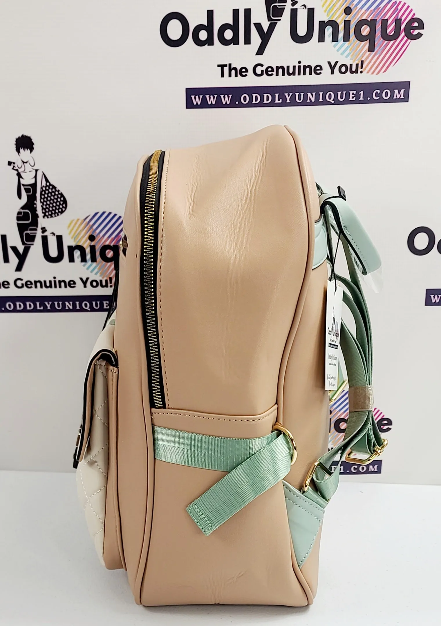 Snap Clip Two Tone Backpacks