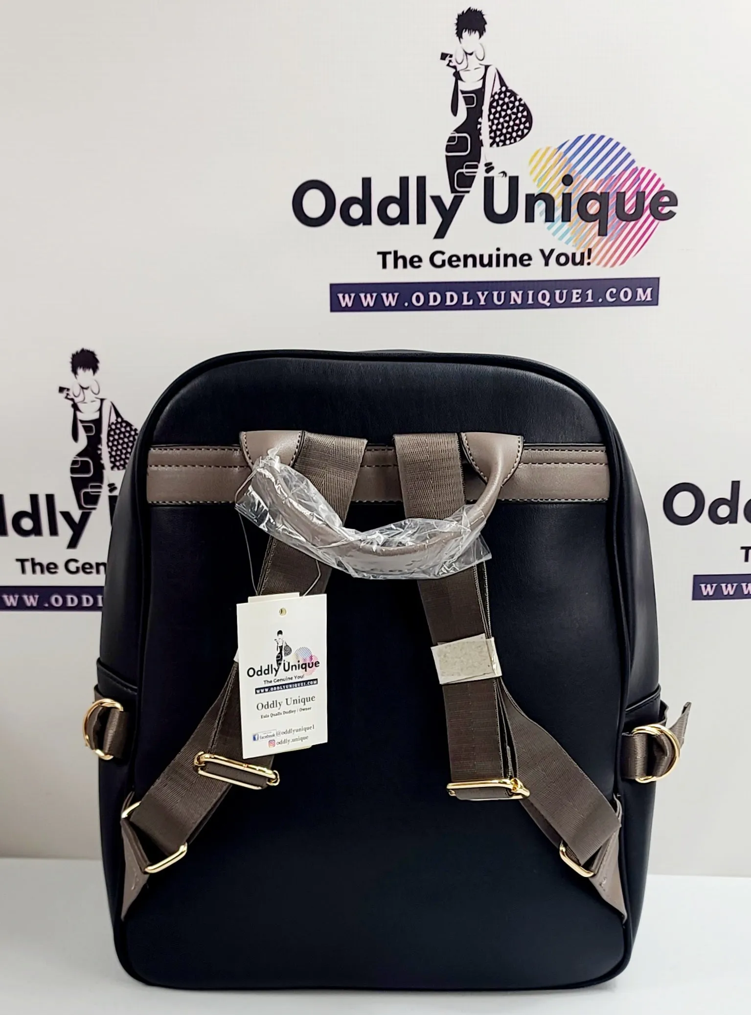 Snap Clip Two Tone Backpacks