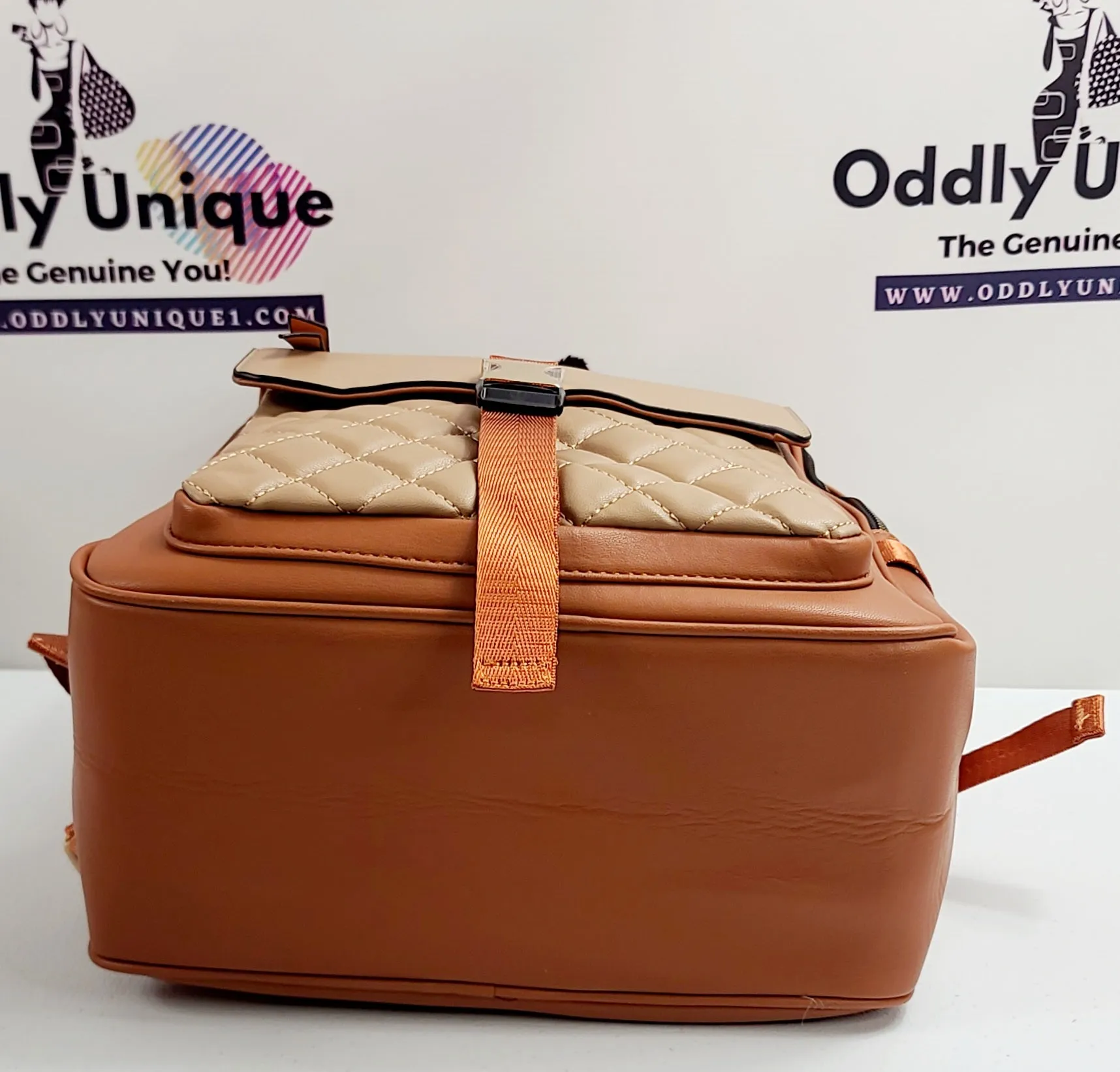 Snap Clip Two Tone Backpacks