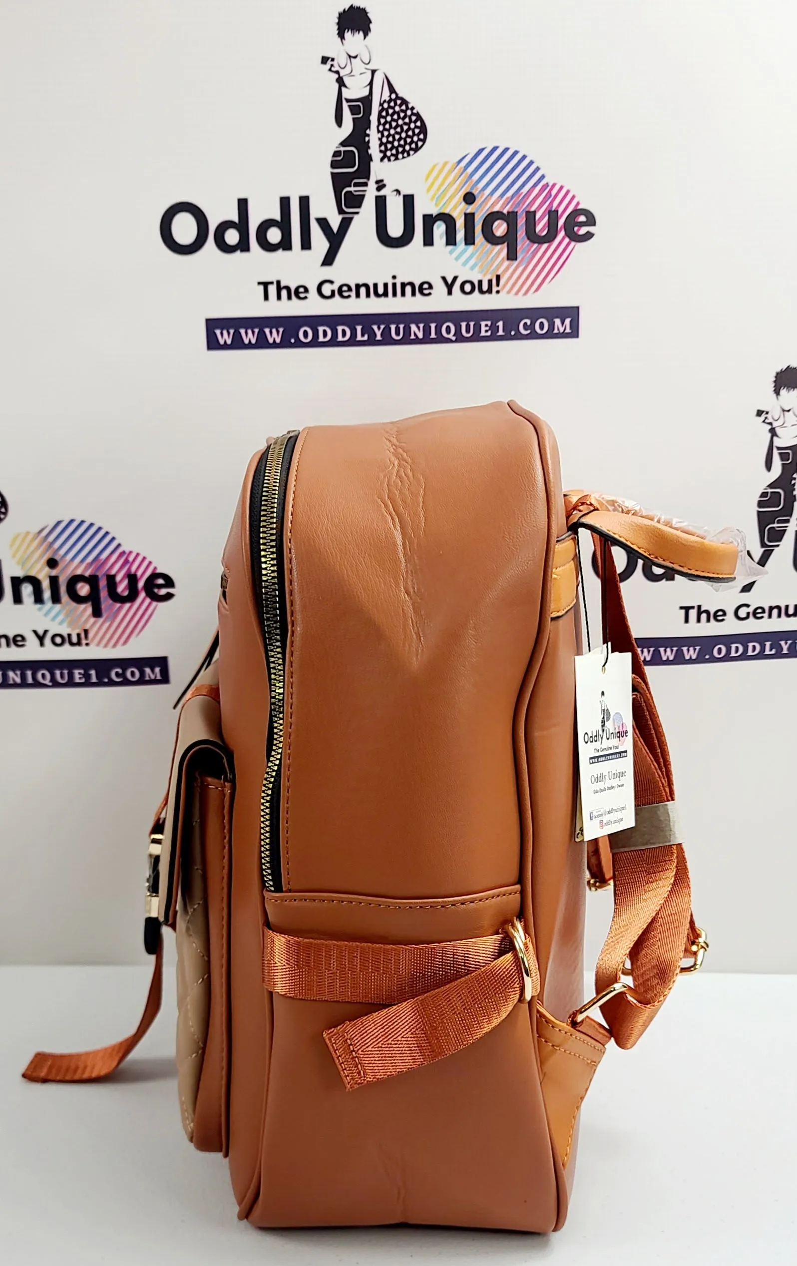 Snap Clip Two Tone Backpacks