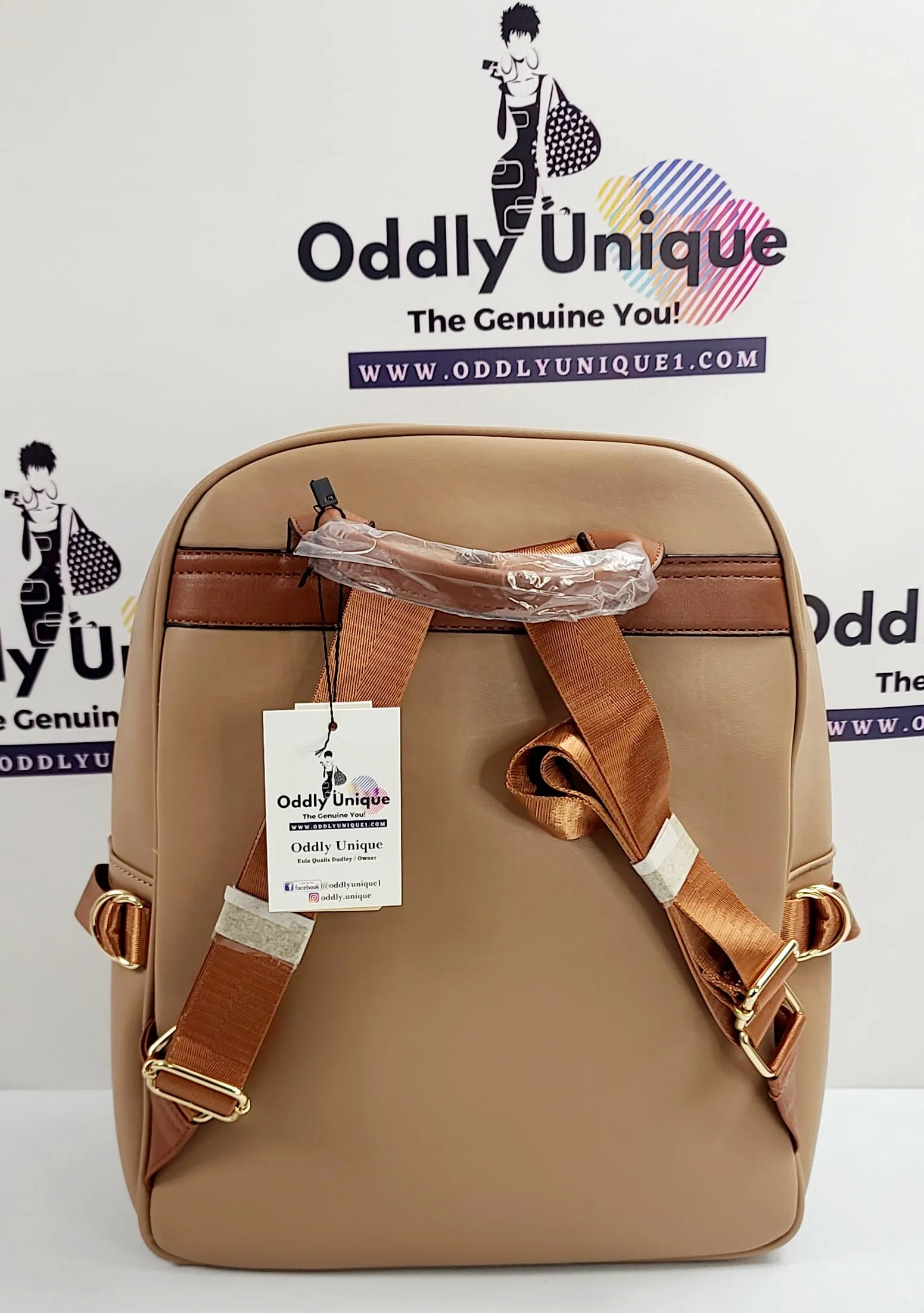 Snap Clip Two Tone Backpacks