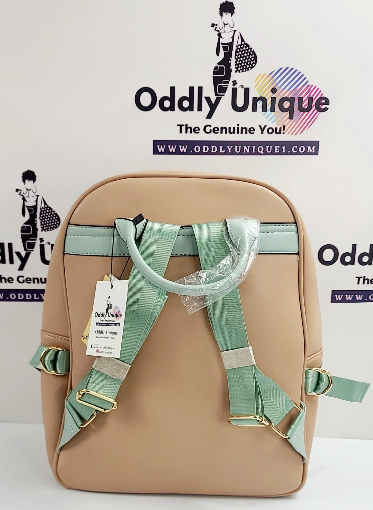 Snap Clip Two Tone Backpacks