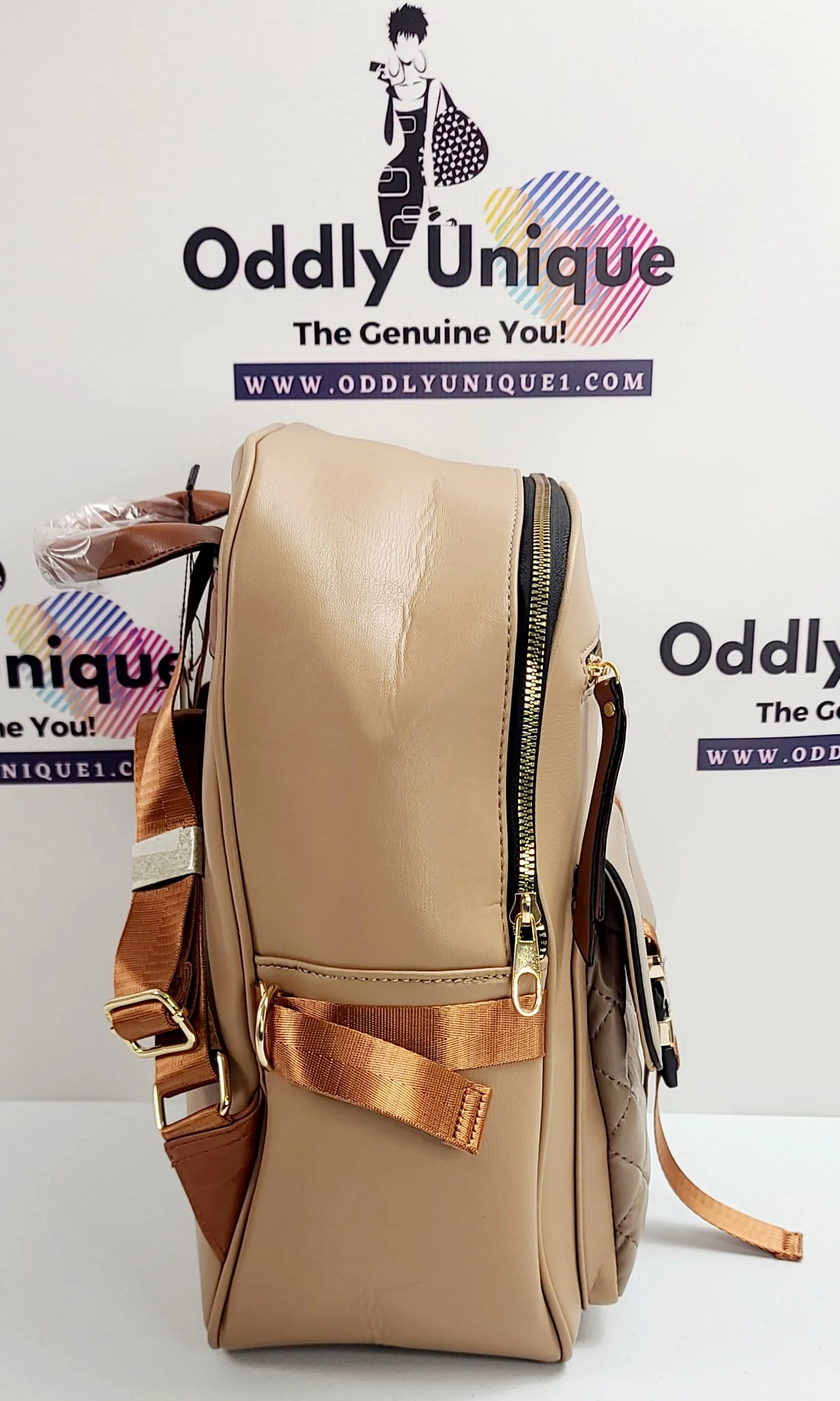 Snap Clip Two Tone Backpacks