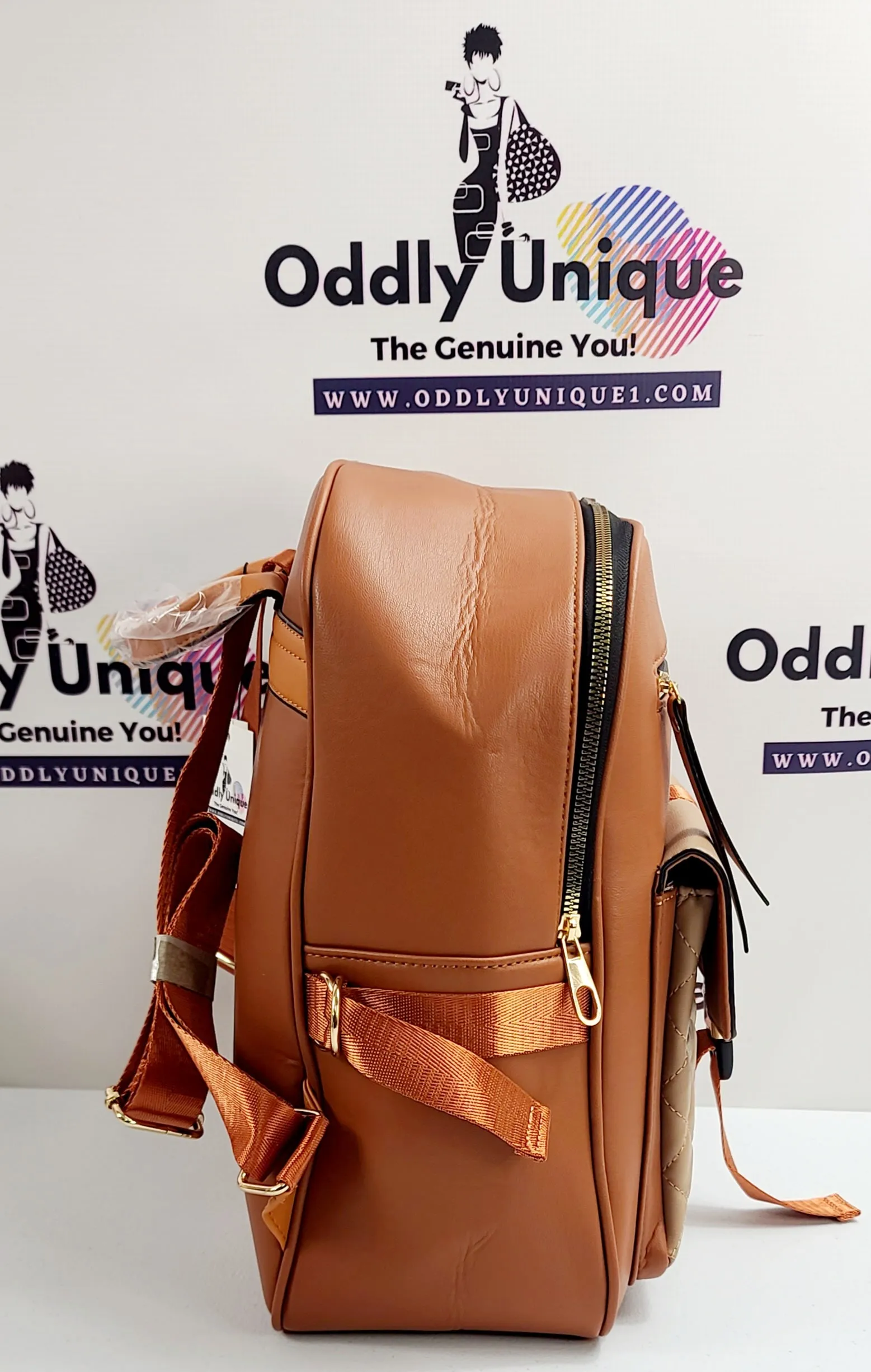Snap Clip Two Tone Backpacks