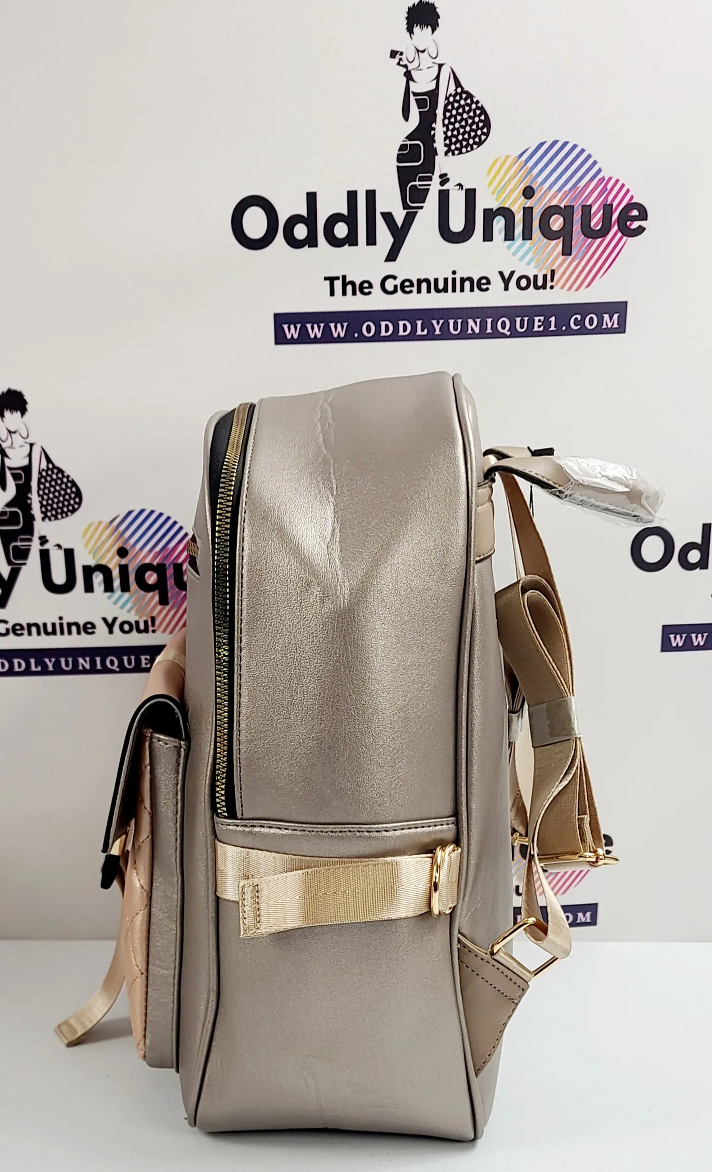 Snap Clip Two Tone Backpacks
