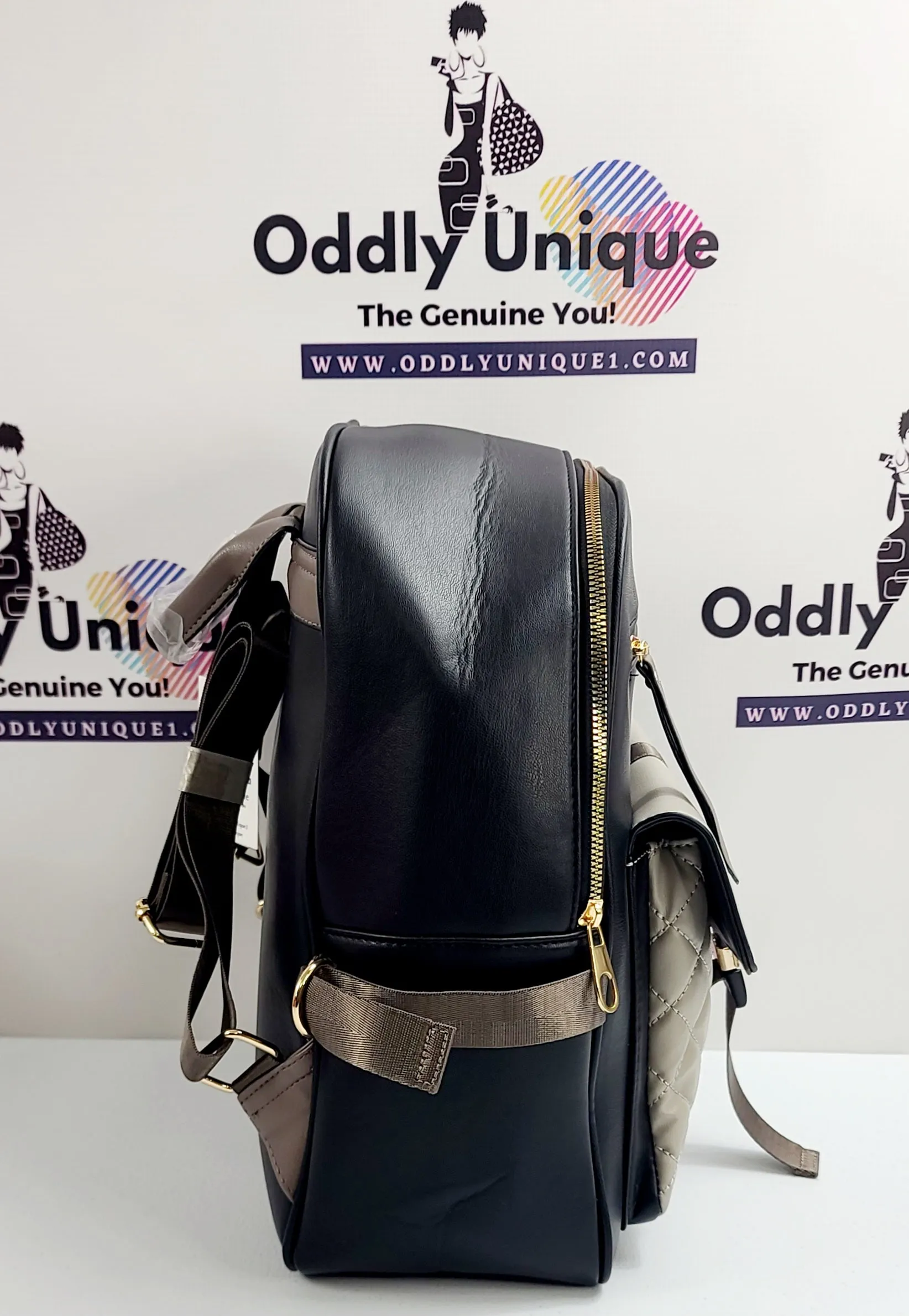 Snap Clip Two Tone Backpacks