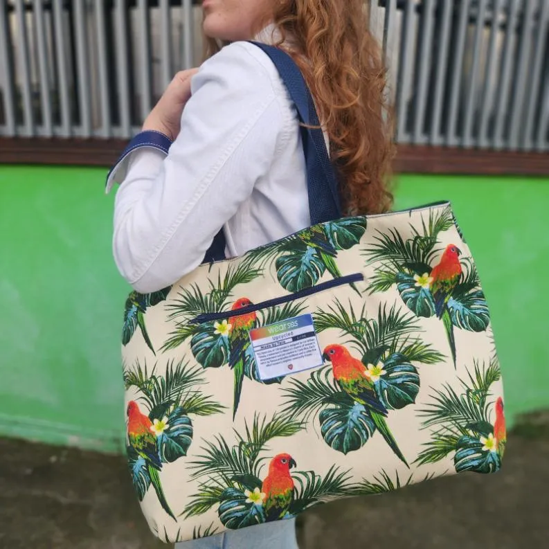 Teresa's Burgundy Reversible Cloud Checker Tote