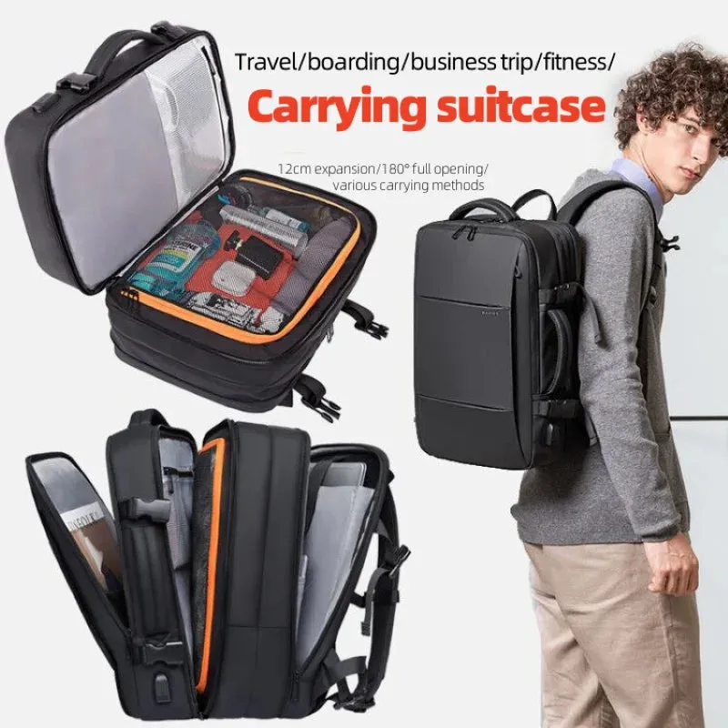 Travel business school expandable USB large capacity 17.3 laptop waterproof backpack