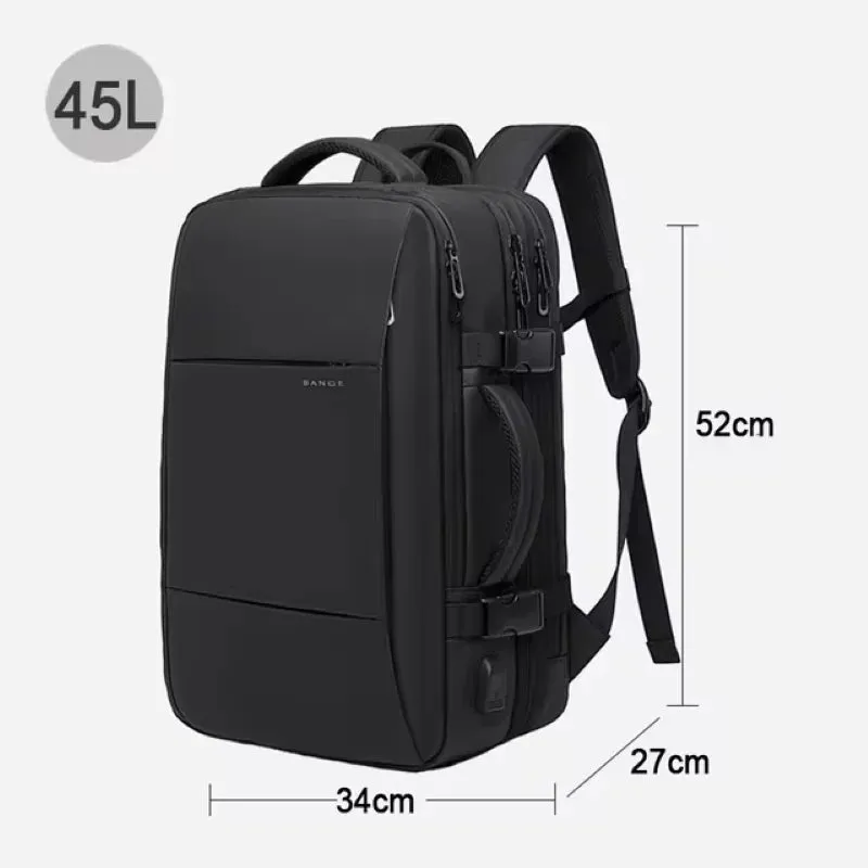 Travel business school expandable USB large capacity 17.3 laptop waterproof backpack