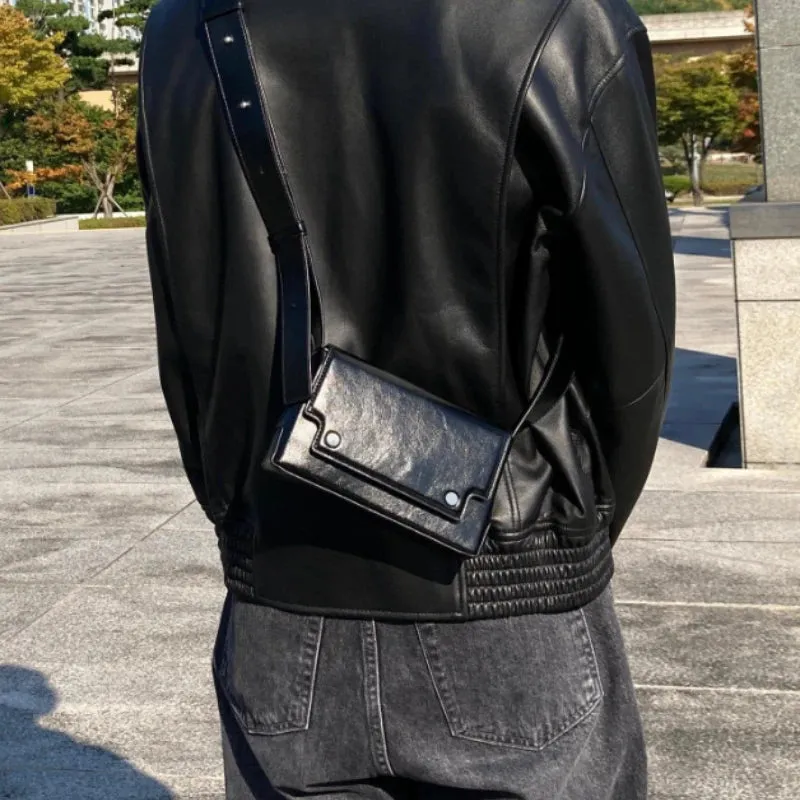 UAKISS  -  Designer Small Shoulder Messenger Bag Pu Leather Luxury Large Capacity Crossbody Bags Small Solid Flap Phone Purse New