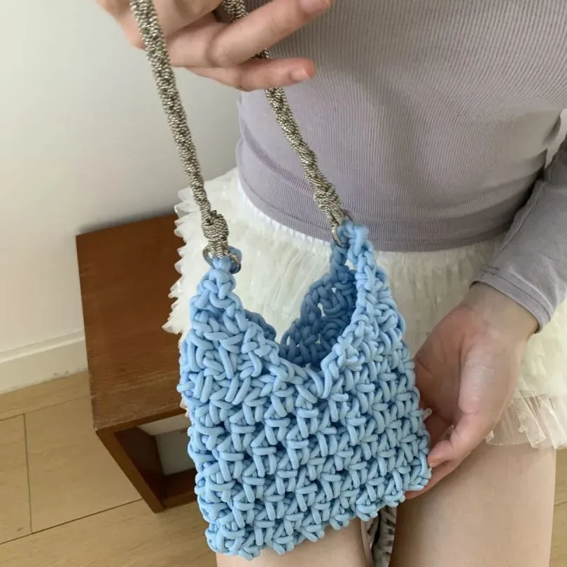 UAKISS  -  Women Summer Messenger Bag Hollow Out Woven Fashion Shoulder Bag Beach Tassel Designer Crossbody Travel Bag bolsa feminina