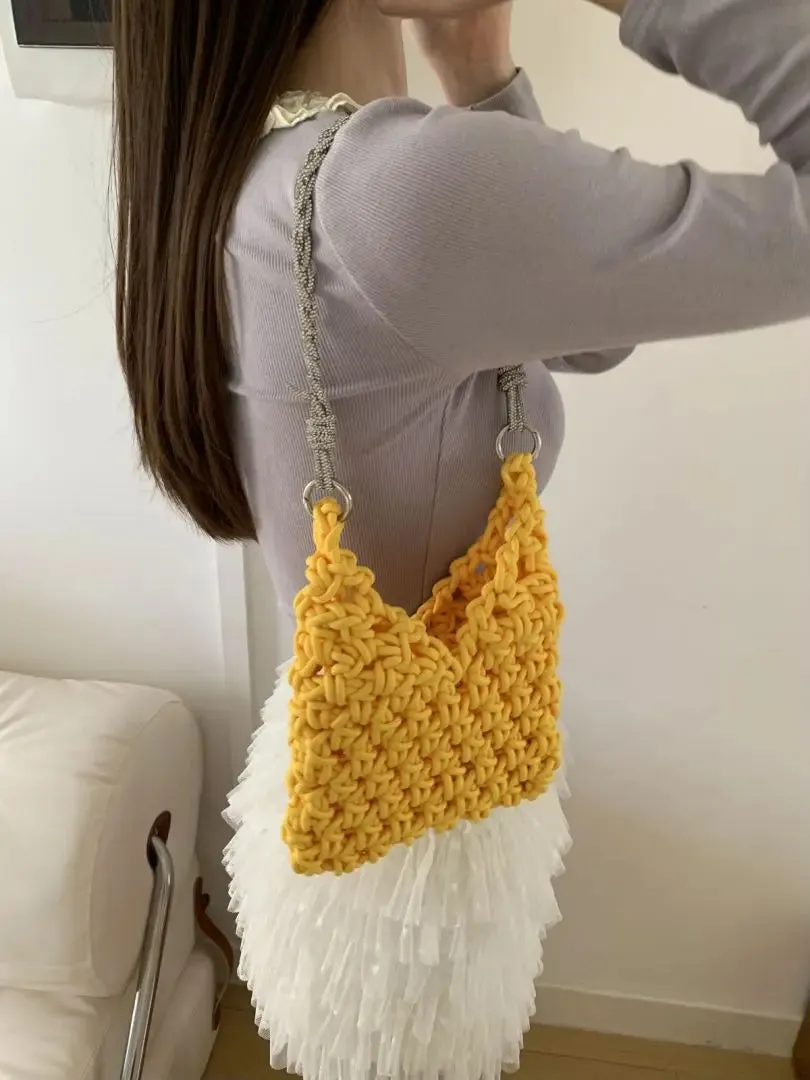 UAKISS  -  Women Summer Messenger Bag Hollow Out Woven Fashion Shoulder Bag Beach Tassel Designer Crossbody Travel Bag bolsa feminina